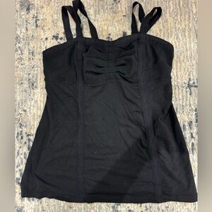 Black Lululemon Strappy Tank Top Size 10.